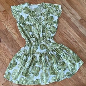 Monstera leaf dress
